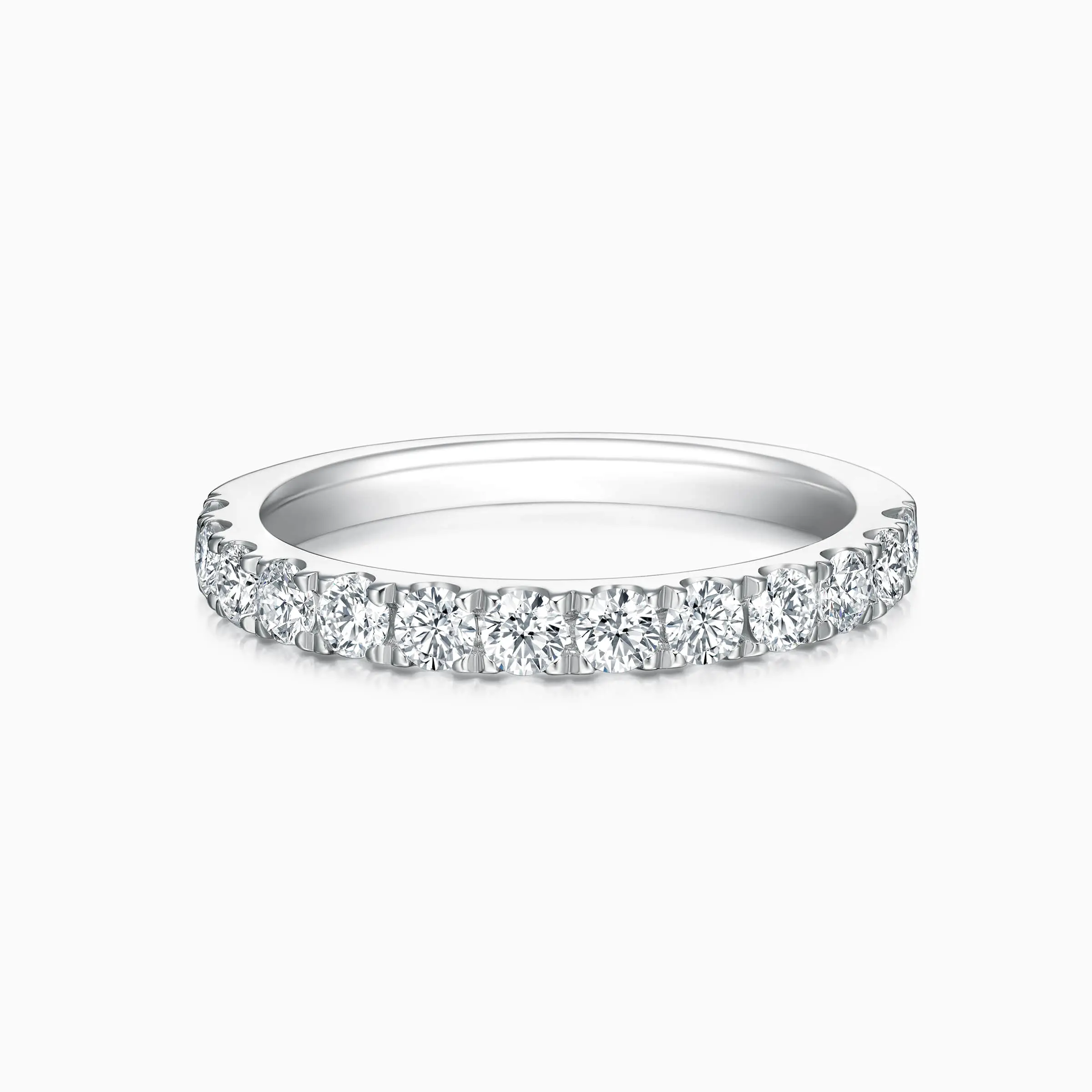 13 Diamonds Pavé Wedding Rings - Darry Ring